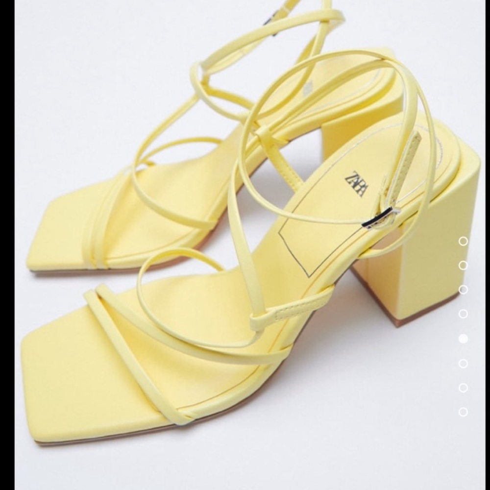 Zara square toe sandals